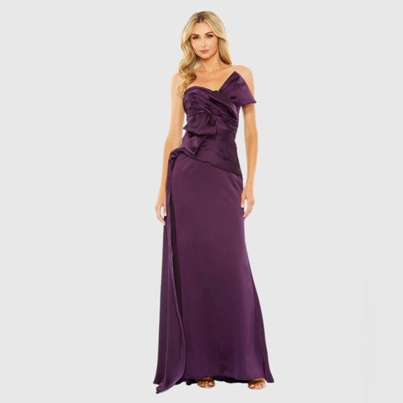 MAC DUGGAL 20585 NWT Strapless Bow Front Detailed Gown - Picture 1 of 6